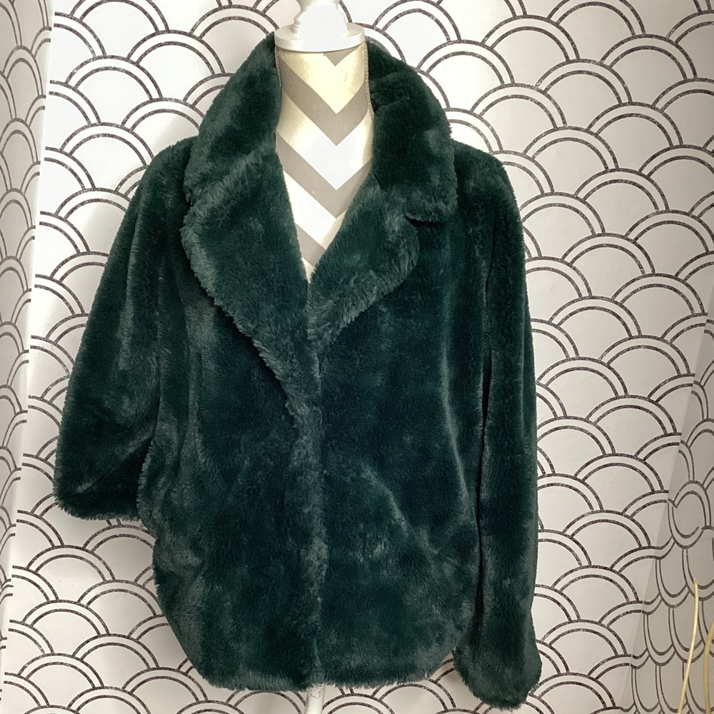 Odin Emerald Plush Teddy Jacket size medium